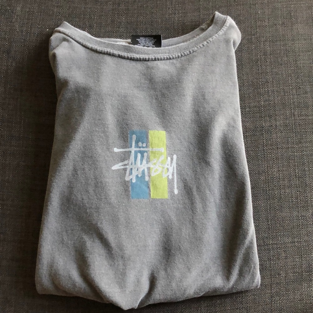 Grey stussy t-shirt